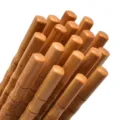 Carbonized bamboo chopsticks natural wood texture bamboo node design home kitchen tableware. - 10 Pairs / 7.5-Inch Rounded Top Vase Chopsticks