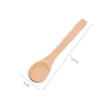 Unpainted wooden spoon small honey jam spoon natural lotus wood dessert condiment spoon 13cm - Small Lotus Wood Spoon 13*3cm