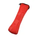 Portable red tableware storage bag variant with cutlery print and secure black zipper closure. - Cloth Bags (Cutlery Not Included) / Red