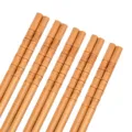 Bamboestokjes set, verpakking van 5 paar, natuurlijke houtkleur, huishoudelijk servies. - 24cm / Model 13 | Set van 5 paar