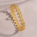 Gold stainless steel skull link bracelet detail shot, 6cm size display product showcase. - Gold Skull