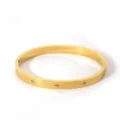 Gold stainless steel star zircon cuff bracelet elegant luxury fashion jewelry item - NB-B6052-8
