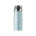Tasse thermos en pur titane portable, bouteille sous vide pailletee bleue bullet ideal. - Coffret cadeau 410 ml / Bleu Titane