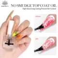 Top coat BORN PRETTY 10ml anti-sbavatura per nail art lucida e di lunga durata - Base e top coat trasparente per stamping / 10ml