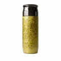 Bouteille thermos isolée avec bouchon sombre et finition texturée en feuille d'or. - Coffret cadeau 410 ml / Or Titane