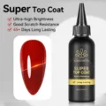 BORN PRETTY 100g Super Top Coat Gel Polish, scratch resistant and long-lasting nail finish. - 100g Refill / Clear