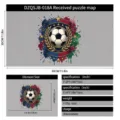 Fußball-Weltmeisterschaft 2026 statischer Wandaufkleber 30x30 cm Spezifikationsblatt - 30x30cm / Lorbeer-Fußball-Version (Statisch Haftend)