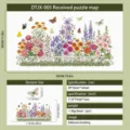 Floral butterfly fence self-adhesive wall stickers with dimension specs - Floral Butterfly Fence Style / 30x50cm