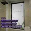 Gematteerde privacyglasfolie met groene bladpatronen voor ramen in de badkamerkamer - Ondoorzichtige Stijl (BLT-089) / 30*60cm