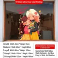 Mother's Day window sticker featuring warm cartoon mother and daughter illustration - Small (40x55cm)