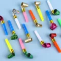 Colorful party blowouts whistles for birthday celebrations and cheering props kids toys - Small Party Blowout