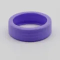 Silicone luggage wheel cover protector purple universal wear-resistant caster wrap. - Purple