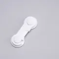 Witte kunststof kinderveiligheidsslot voor kasten en lades, boorvrije babybescherming gesp. - Wit
