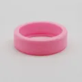 Pink silicone luggage wheel protector cover, anti-wear universal suitcase caster wrap - Pink