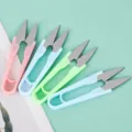 U-shaped thread scissors colorful yarn clippers sewing trimming tools for cross stitch craft - Plastic Yarn Scissors / L