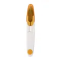 U-shaped spring yarn scissor portable thread clipper sewing tool with protective cover white - Yellow