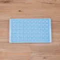 Light blue 96-grid diamond ice cube tray mold, practical kitchen gadget for homemade ice cubes. - 60 Grids / Blue