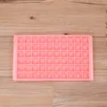 Pink 96-Grid Diamond Ice Cube Tray Silicone Mold for Homemade Freezing Drink Bar Tool - 60 Grids / Pink