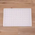White 96-grid ice cube tray mold for home kitchen refrigerator freezer cocktail drink making. - 96 Grids / White