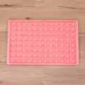 Pink 96-grid diamond ice cube tray, perfect for homemade drinks, whiskey, and parties. - 96 Grids / Pink