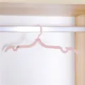 Portable folding clothes hanger, pink travel space-saving mini drying rack variant. - Bulk/Loose Packaging / Nordic Pink