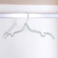 Portable folding clothes hanger for travel, space-saving anti-slip mini magic drying rack. - Bulk/Loose Packaging / Nordic Blue