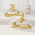 Kinder kledinghanger citroengeel beren ontwerp ruimtebesparend baby kleerhanger - Bundel van 5 / Citroengeel