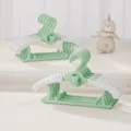 Kinderhangers Verbonden Matcha Groen Kunststof Baby Antislip Kledinghangers Variant SKU - Bundel van 5 / Matchagroen
