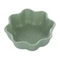 Green wheat straw flower shaped dipping bowl, cute sauce dish for kitchen and dining table. - Plum Blossom Green