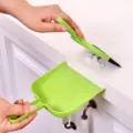 Mini Nordic desktop cleaning brush dustpan set, compact keyboard broom and dust pan tool. - Candy Green