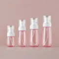 Portable pink spray bottle set for travel cosmetics toner dispensing and fine mist packaging. - 30ml / Pink