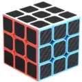 Speed cube 3x3 carbon fiber sticker magic cube puzzle toy for kids and adults stress relief - Carbon Fiber Third-Order Magic Cube
