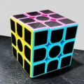Colorful 3x3 magic cube puzzle toy for kids and adults stress relief and brain training. - Carbon Fiber Third-Order Macaron Magic Cube