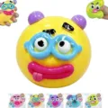 Creative face-changing stress relief ball TPR soft rubber toy for kids and adults - Yellow