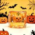 Halloween pumpkin luminous ice cube squeeze toy fidget slow rising stress relief toy - Pumpkin / 5.5cm (OPP Bag Packaging) / Pumpkin Orange