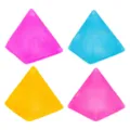Frosted pyramid stress relief toy colorful tactile sensory squeeze toy for anxiety focus - Single OPP Bag Packaging / Blue
