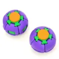 3D printed geometric fidget sphere sensory toy purple and green stress relief puzzle ball - Purple