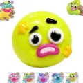 Funny dog face squeeze ball TPR soft rubber stress relief toy for kids and adults daily fun - Green