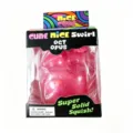 Juguete antiestrés de pulpo squishy lindo juguete sensorial de alivio para niños y adultos - Envase tipo caja / Squishy de medusa luminosa [Rosa] en caja