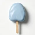 Blue ice cream squeeze toy decompression wax skin sensory fidget toy detail shot display - Blue