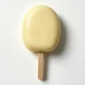 Jouet anti-stress crème glacée blanche, adorable jouet de décompression avec bâtonnet. - Jaune