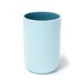 Minimalist toothbrush cup, dual-color plastic tumbler for bathroom, home and travel use. - 301-400ml / Light Blue