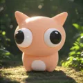 Cute big-eyed squeeze toy for stress relief, fun pop-out eye toy and sensory decompression gift. - Wide-Eyed Light Coffee Cat Plush