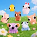 Cute animal pop eyes squeeze toy set for stress relief and funny cute cartoon figures - Staring Eyes Dolls (Assorted)