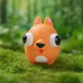 Cute orange pop-eye squeeze toy, funny decompression stress relief toy for kids and adults. - Pop-out Eyes Puppy