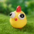 Cute yellow chicken pop eyes squeeze toy for stress relief funny desktop decoration item - Pop-out Eyes Cute Chick