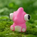 Cute pink pop-out eyes stress relief toy, funny squeeze decompression figure for desktop. - Pop-out Eyes Parasaurolophus