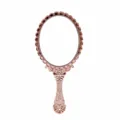 Vintage Handheld Makeup Mirror Rose Gold European Style Cosmetic Vanity Mirrors With Handle - 25*11.5cm / Rose Gold