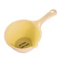Puissoir à eau en plastique épais jaune, durable cuillère de bain avec trou de suspension. - Beige