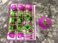 Bunter 3D gedruckter Dekompressionsball Fidget Spinner Puzzle Spielzeug Tragbar für Kinder - DIY Lila